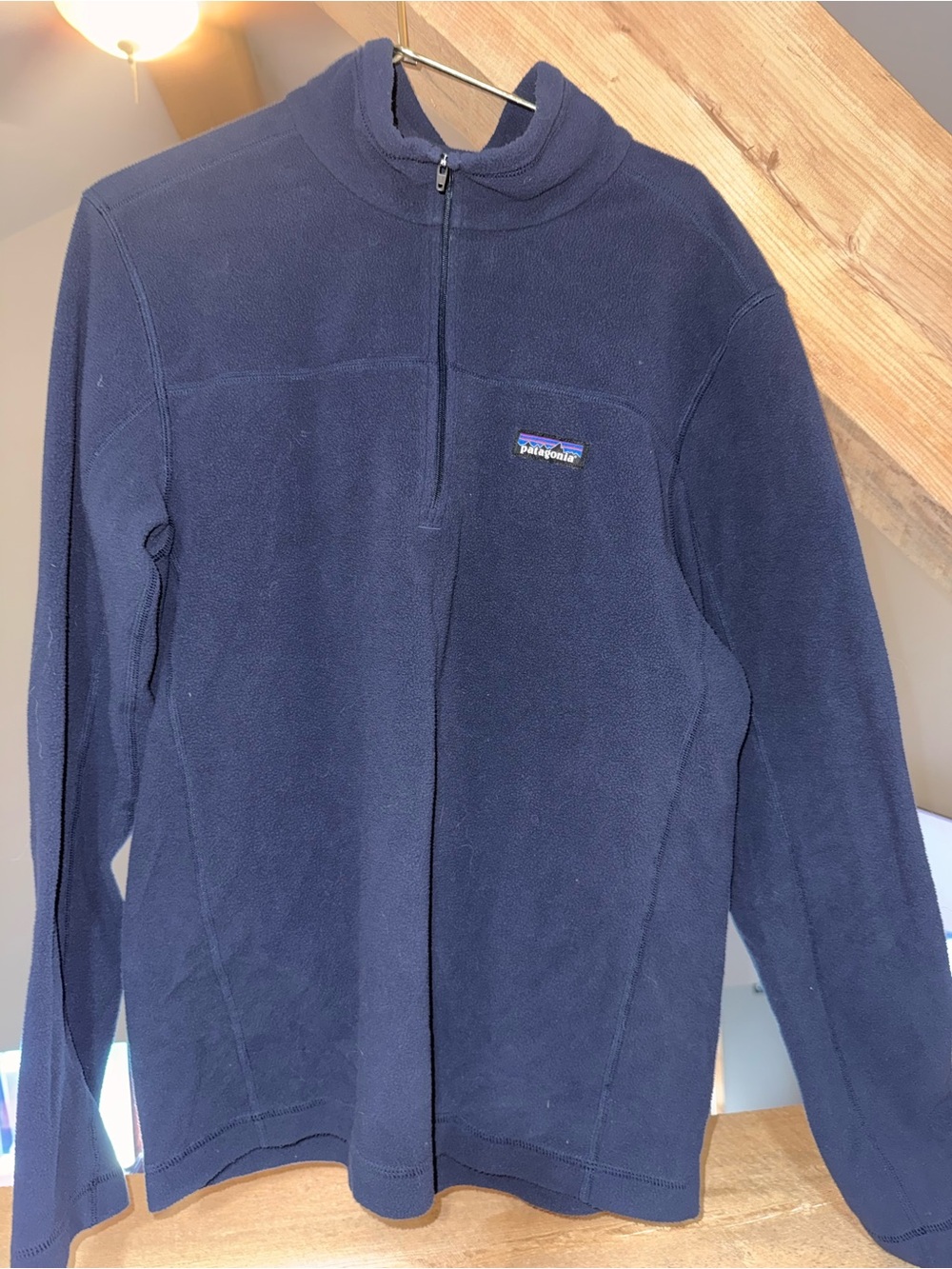 Patagonia Navy Teddy Fleece Half-Zip Jacket ( Unisex)